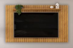 Painel Home p/ TV até 65 Pol Lume 179cm DJ Móveis - Cedro