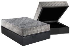 Cama Box Baú Filhão +Colchão Molas Royal Anjos