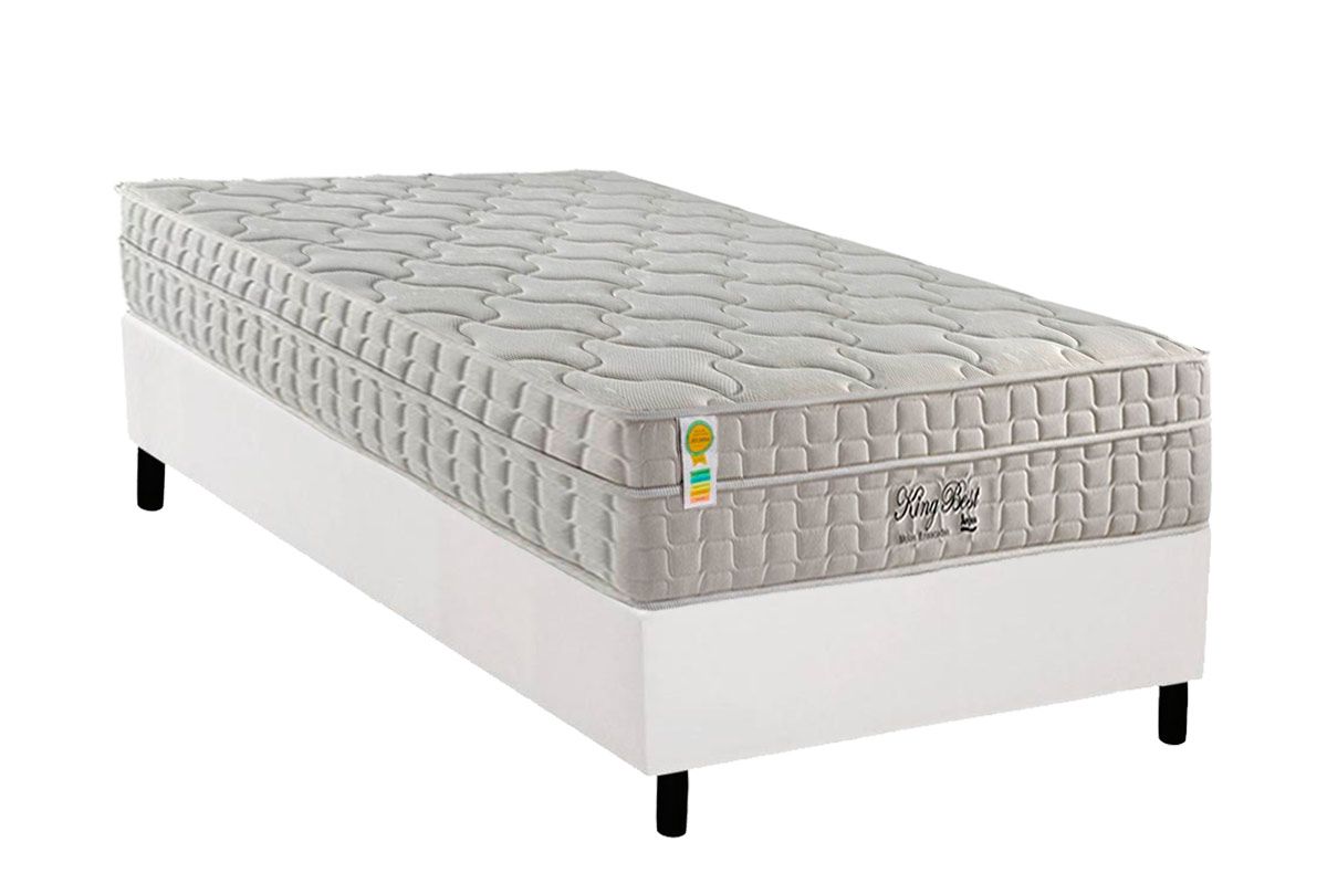 Cama Box CRC +Colchão Molas King Best Anjos