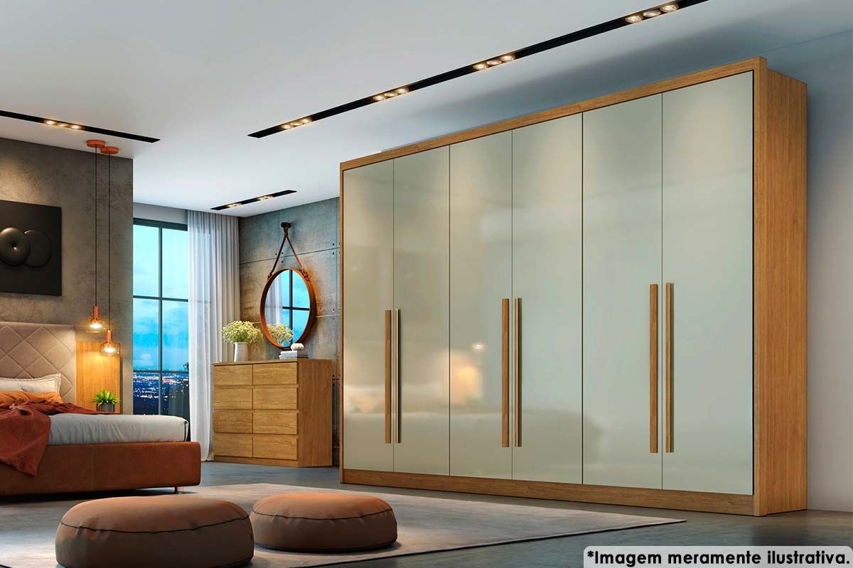 Guarda Roupa Casal 6 Portas 4Gavs Robust/Livorno Plus N. Horizonte Guarda Roupa Casal 6 Portas 4Gavs Robust/Livorno Plus N. Horizonte