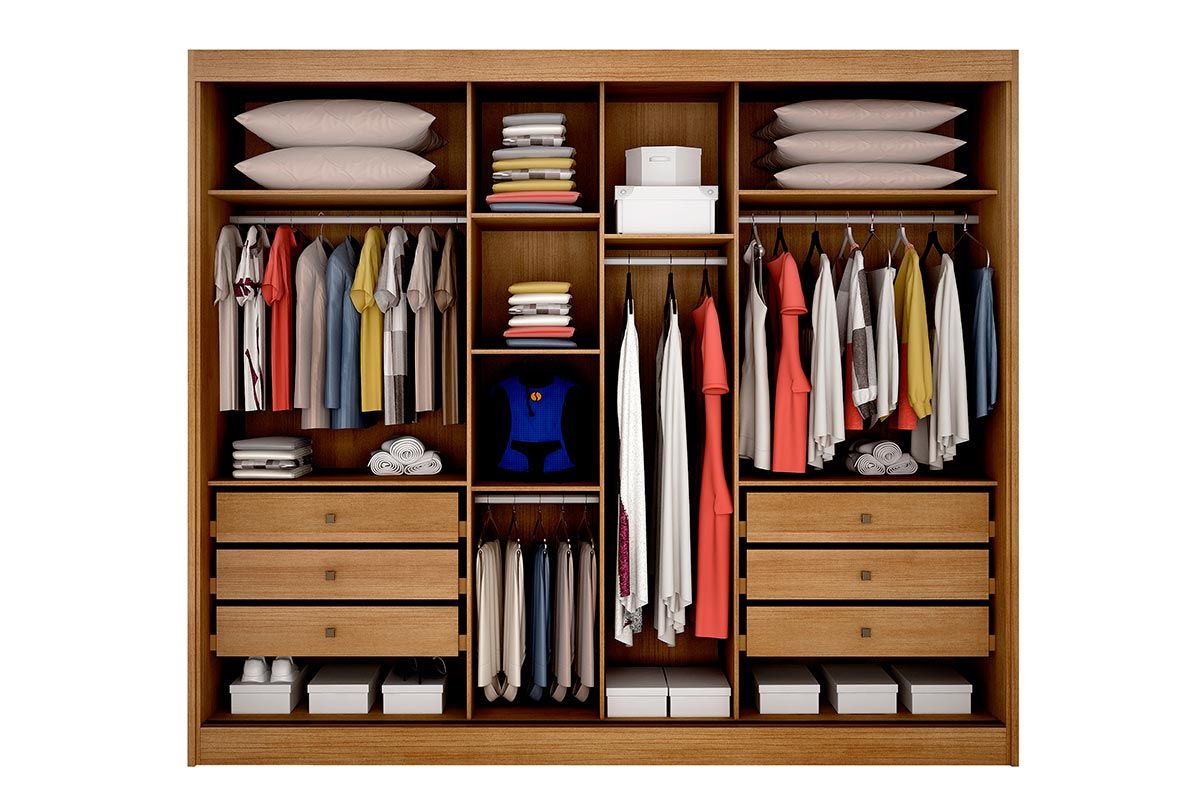 Guarda Roupa Solteiro 3 Portas Correr 6Gavs Sollo/Logan Plus N. Horizonte Guarda Roupa Solteiro 3 Portas Correr 6Gavs Sollo/Logan Plus N. Horizonte