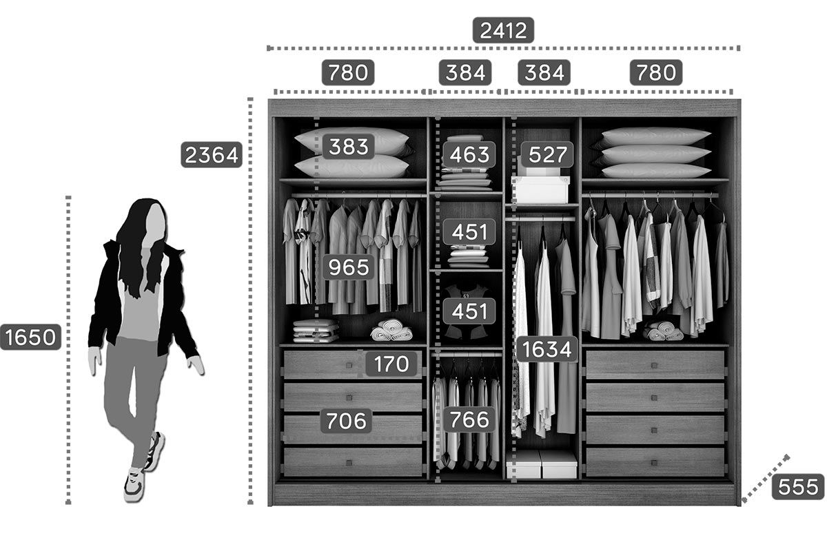 Guarda Roupa Casal 3 Portas Correr c/Espelho 8Gavs Toulon/Sonetto Plus N. Horizonte Guarda Roupa Casal 3 Portas Correr c/Espelho 8Gavs Toulon/Sonetto Plus N. Horizonte