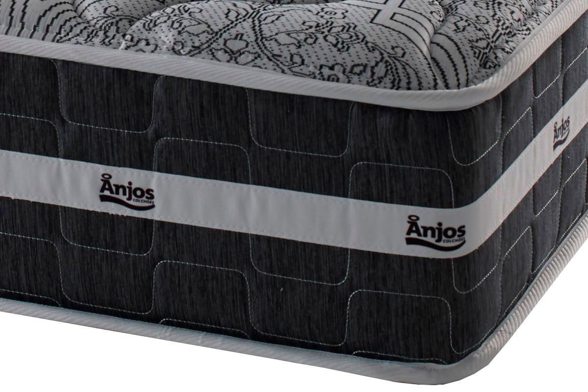 Cama Box CRC +Colchão Molas Black Anjos