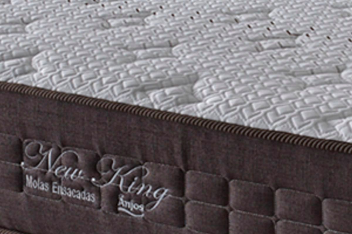 Cama Box Baú CRC +Colchão Molas New King Anjos