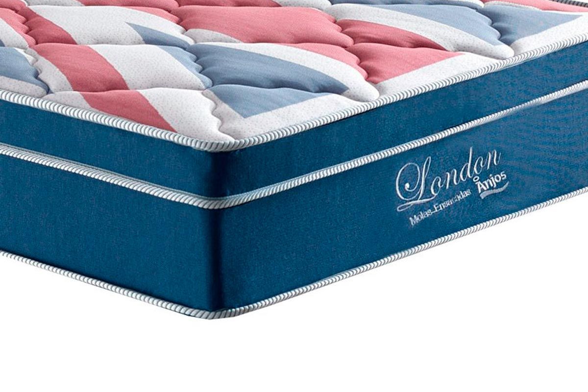 Cama Box Baú CRC +Colchão Molas London Anjos