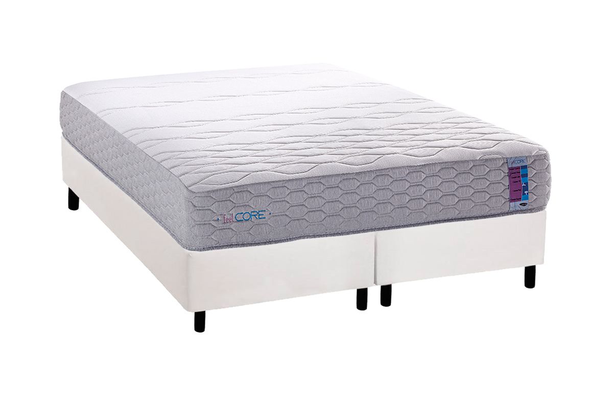 Cama Box CRC +Colchão Espuma Feel Core Herval
