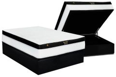 Cama Box Baú Filhão +Colchão Molas Gold Line Luckspuma