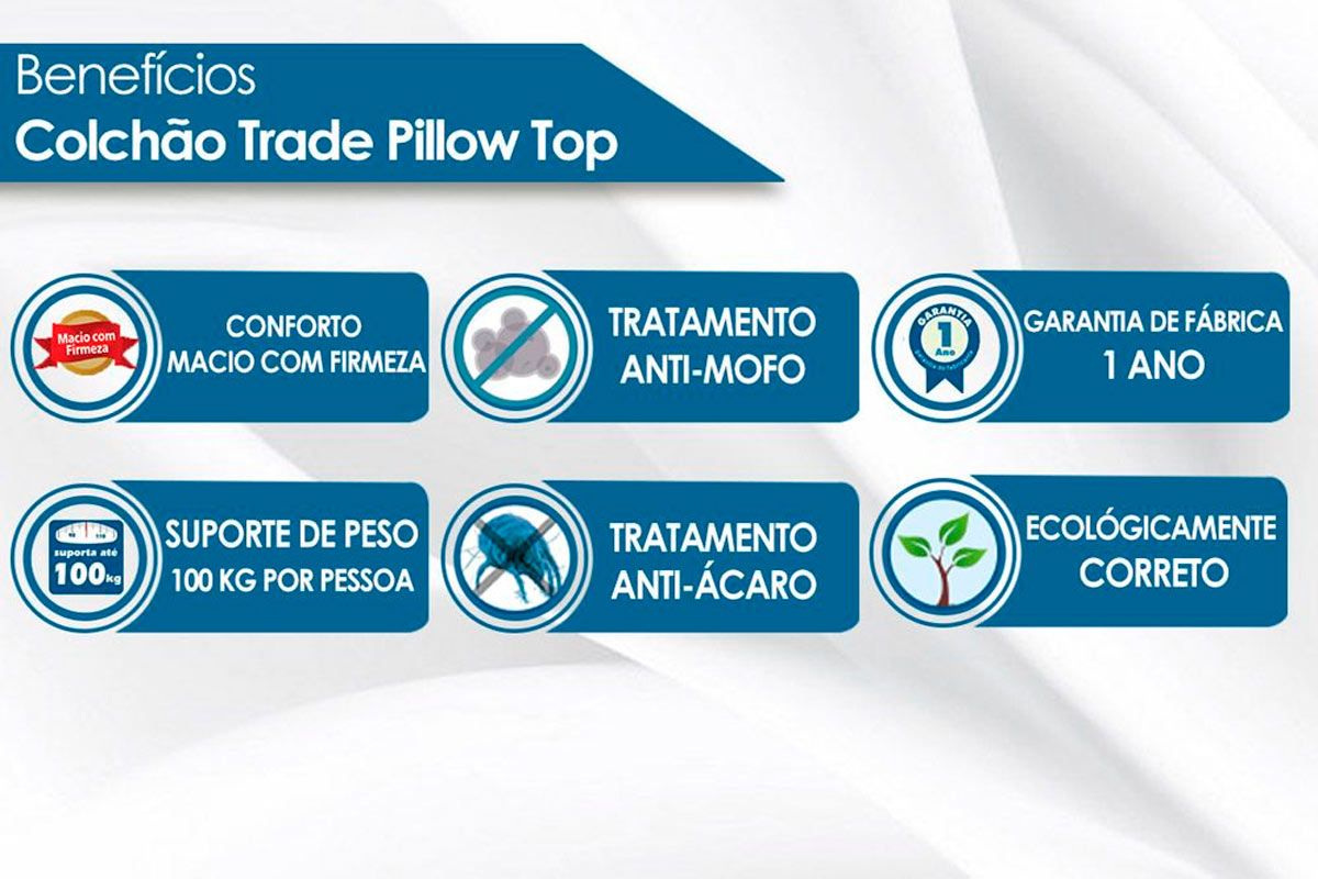Cama Box Baú CRC +Colchão Molas Trade Luckspuma