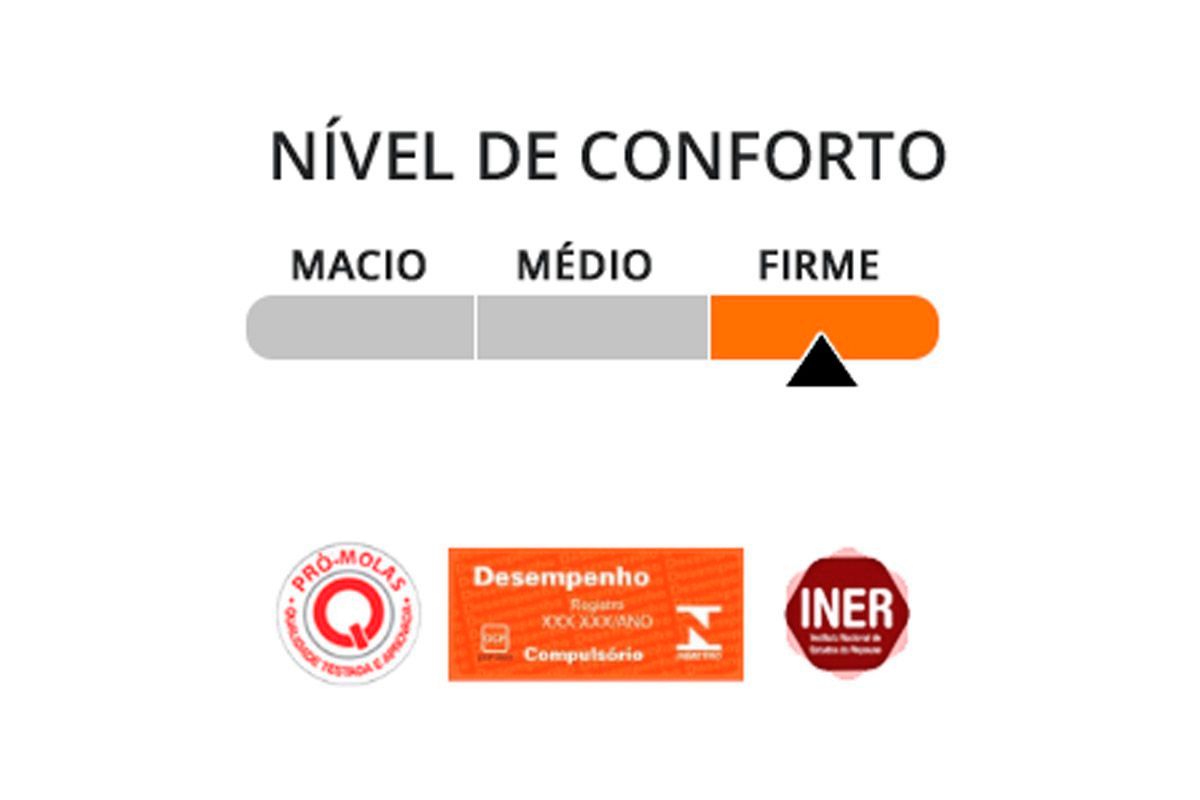 Cama Box Baú CRC +Colchão Molas Esplendor Luckspuma