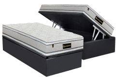 Cama Box Baú Filhão +Colchão Molas Faction Luckspuma