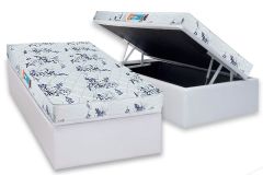 Cama Box Baú Filhão +Colchão D28 Celebrity Luckspuma