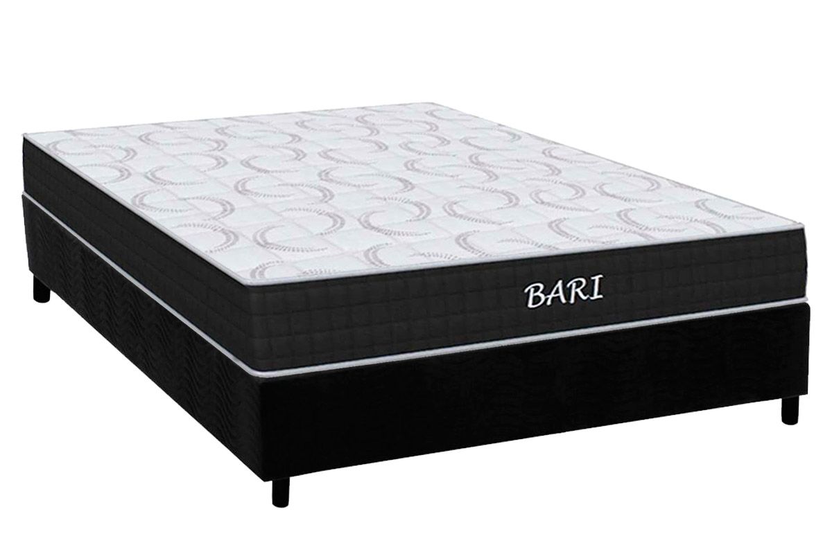 Cama Box CRC +Colchão Espuma D45 Bari Orthoflex