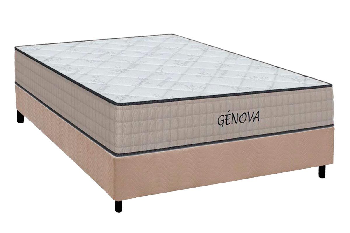 Cama Box CRC +Colchão Espuma D45 Genova Orthoflex