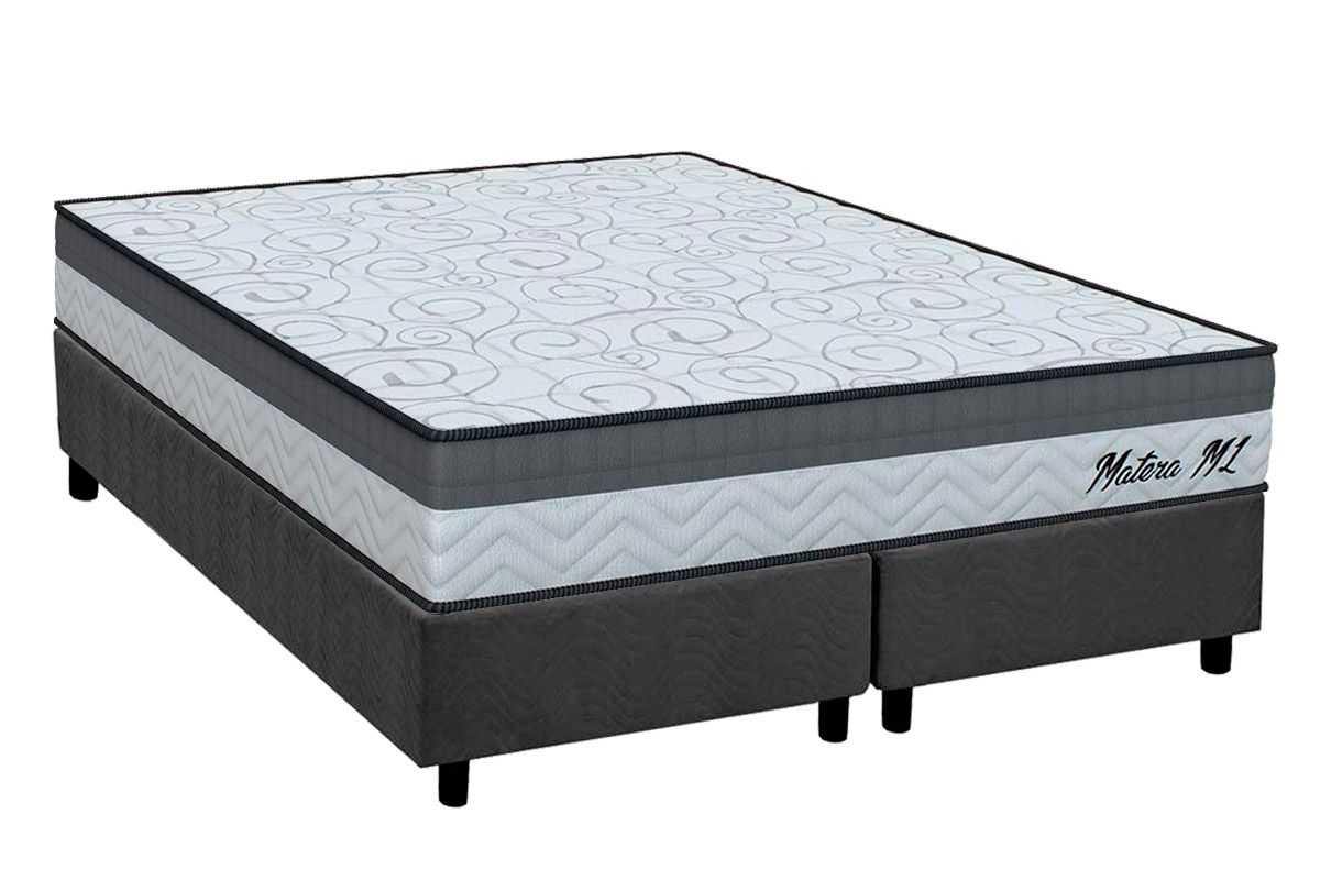 Cama Box CRC +Colchão Ortopédico Matera Orthoflex
