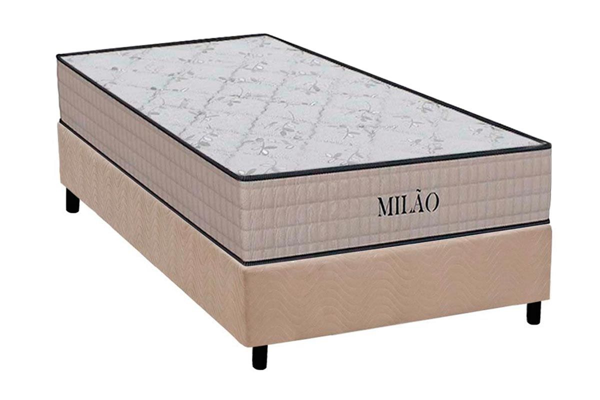 Cama Box CRC +Colchão Espuma D33 Milão Orthoflex