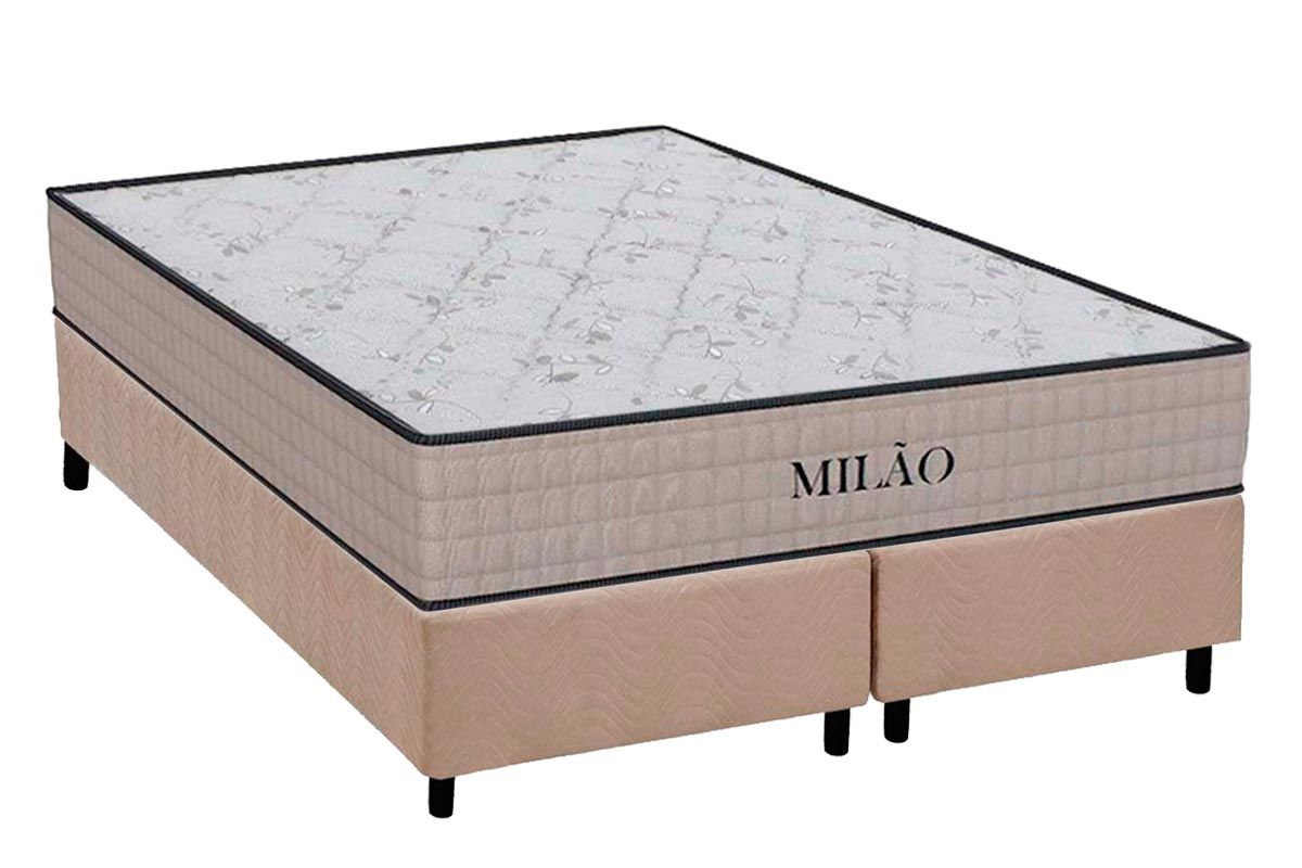 Cama Box CRC +Colchão Espuma D33 Milão Orthoflex