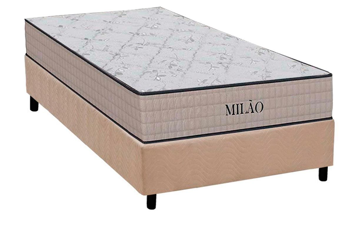Cama Box CRC +Colchão Espuma D33 Milão Orthoflex