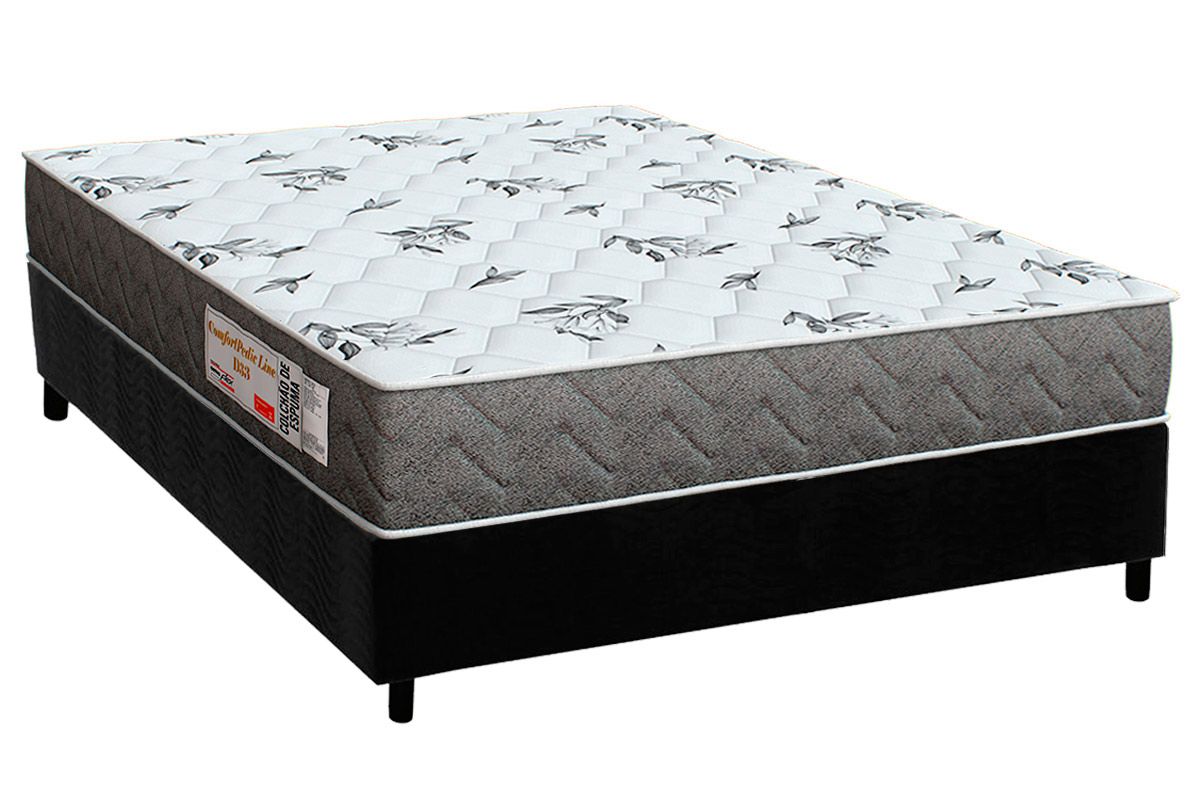 Cama Box CRC +Colchão D33 ComfortPedic Orthoflex