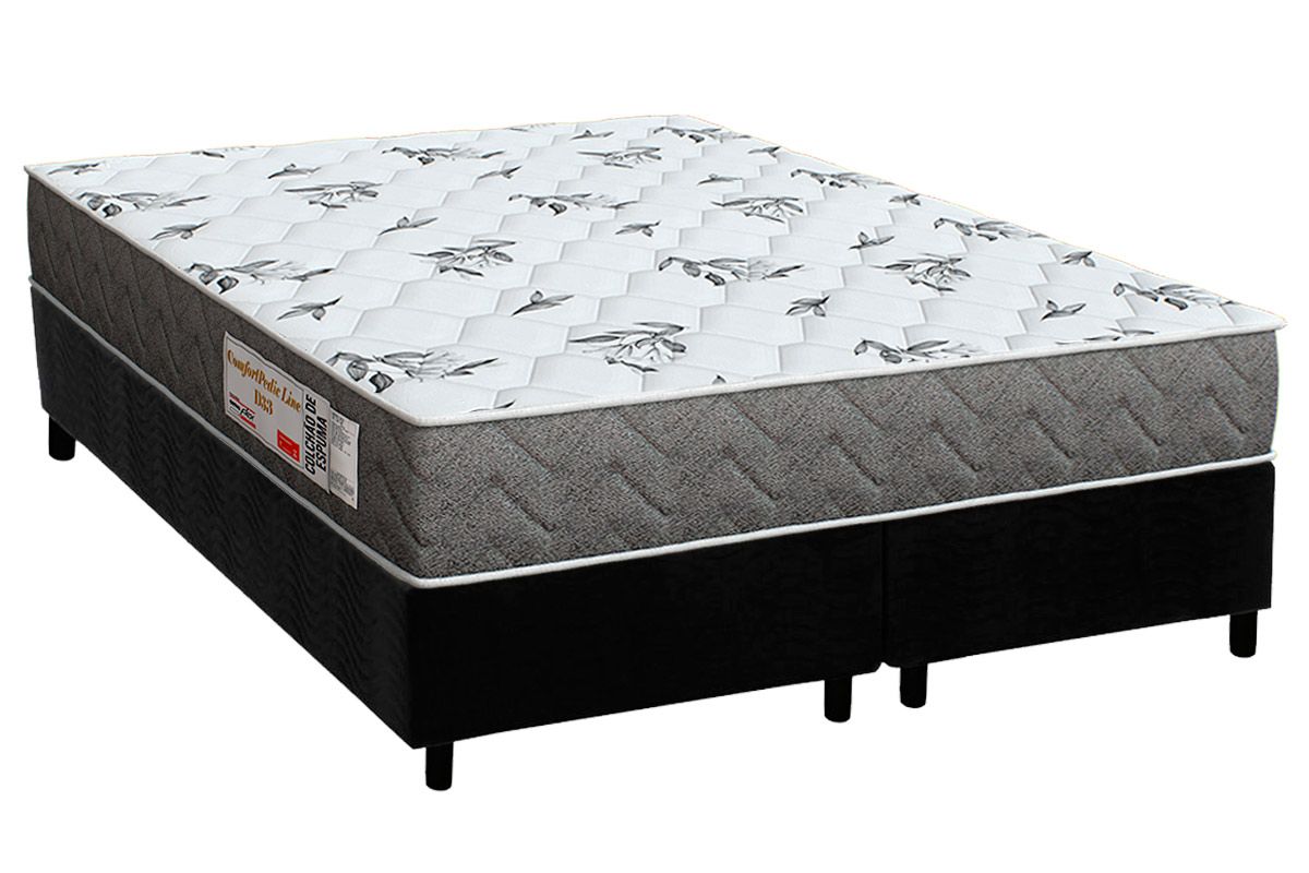 Cama Box CRC +Colchão D33 ComfortPedic Orthoflex