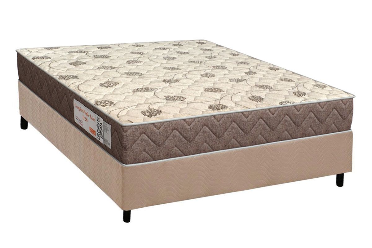 Cama Box CRC +Colchão D28 ComfortPedic Orthoflex