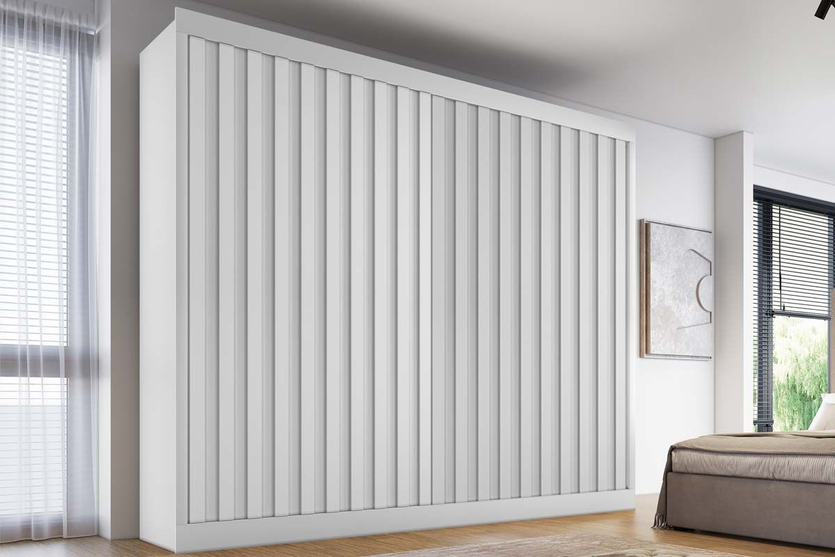 Guarda Roupa Casal 2 Portas de Correr e 4 Gavetas Atlanta EuropaBranco Guarda Roupa Casal 2 Portas de Correr e 4 Gavetas Atlanta EuropaBranco