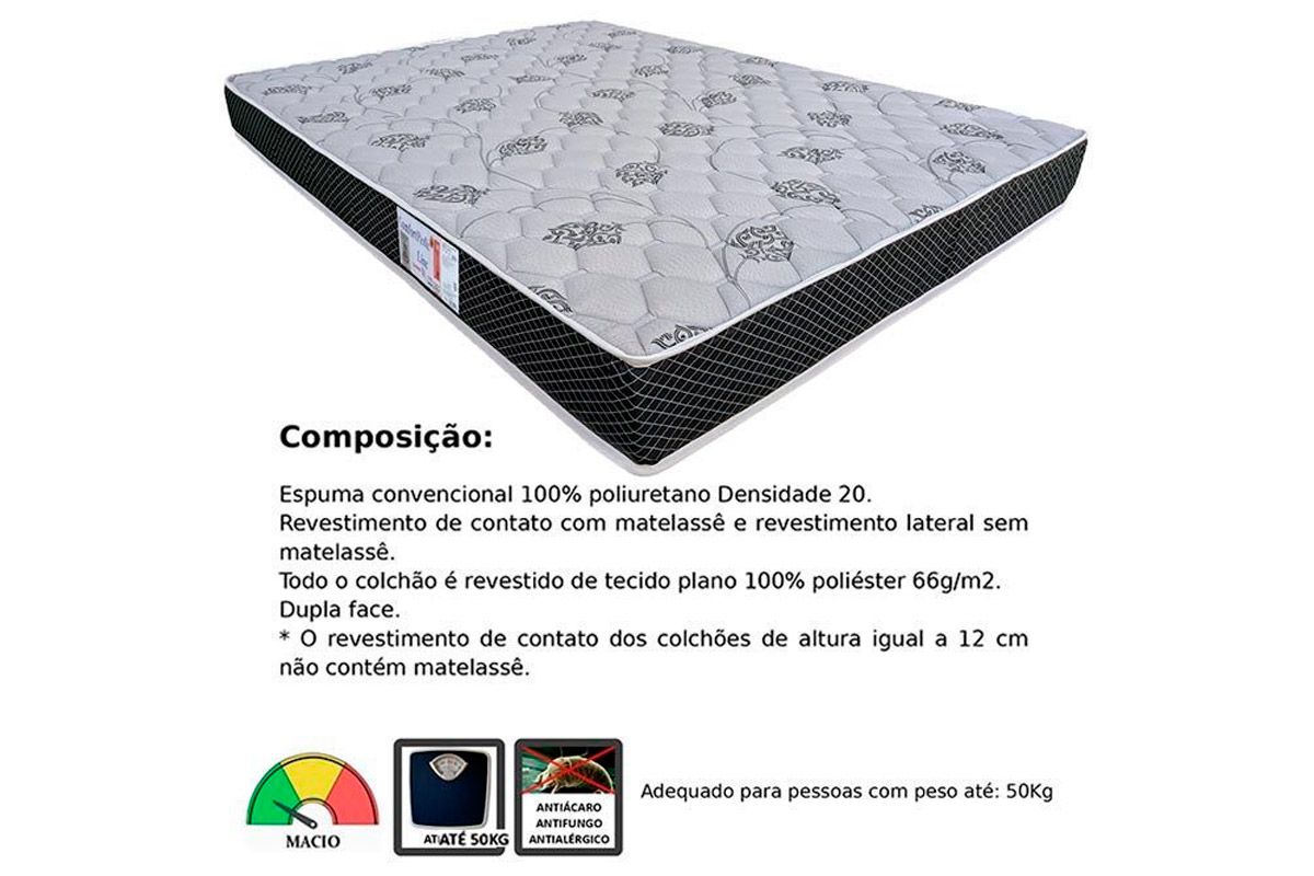 Colchão Espuma D20 ComfortPedic - Orthoflex