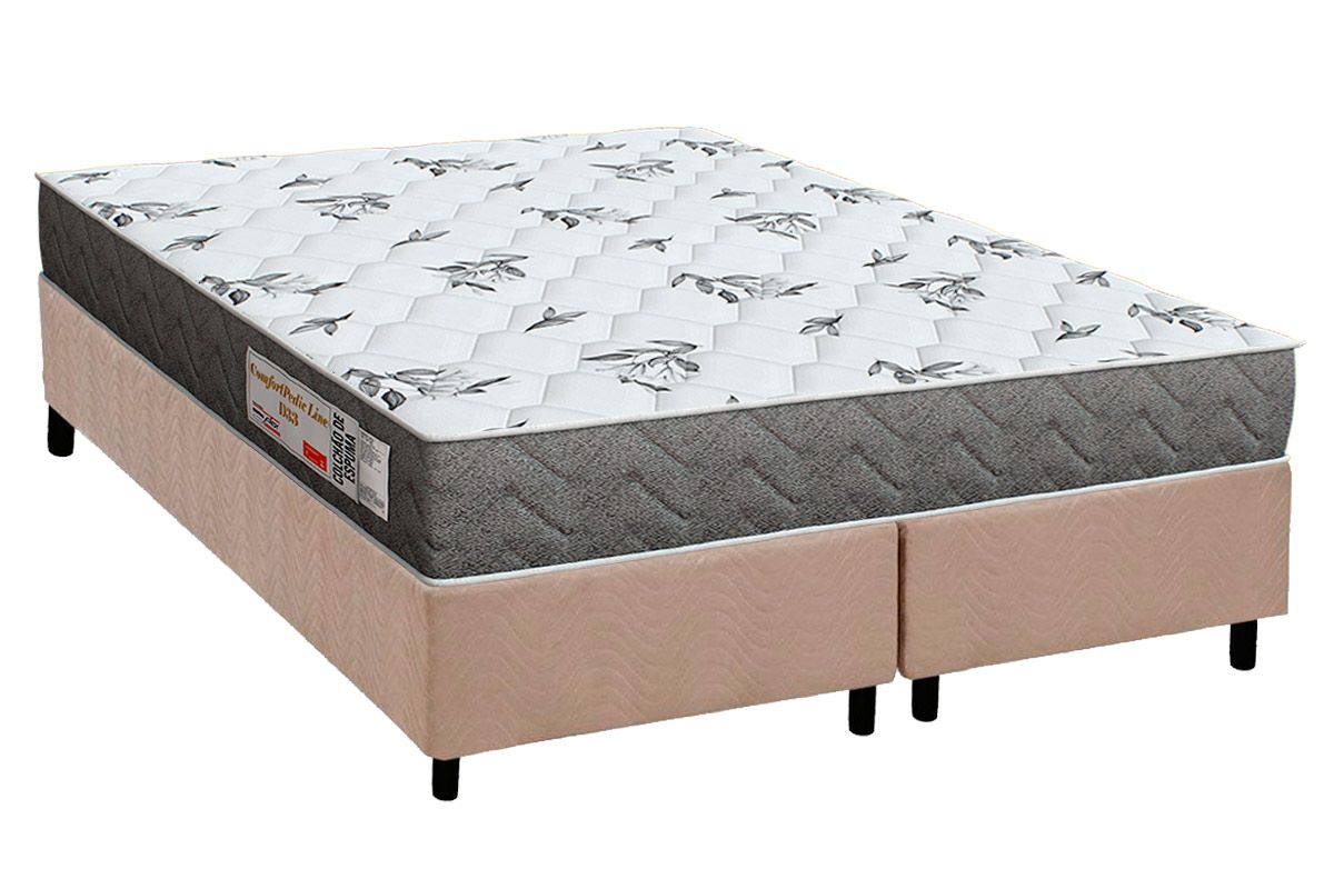 Cama Box CRC +Colchão D33 ComfortPedic Orthoflex