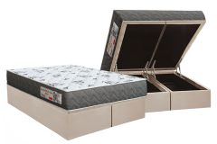 Cama Box Baú Filhão +Colchão D33 ComfortPedic Orthoflex