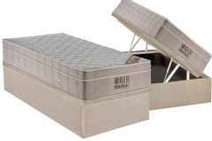 Cama Box Baú Filhão +Colchão Molas Airtech Ortobom