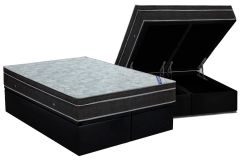 Cama Box Baú Filhão +Colchão Molas Light Ortobom