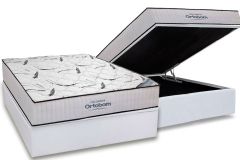 Cama Box Baú Filhão +Colchão D45 Hight Foam Ortobom