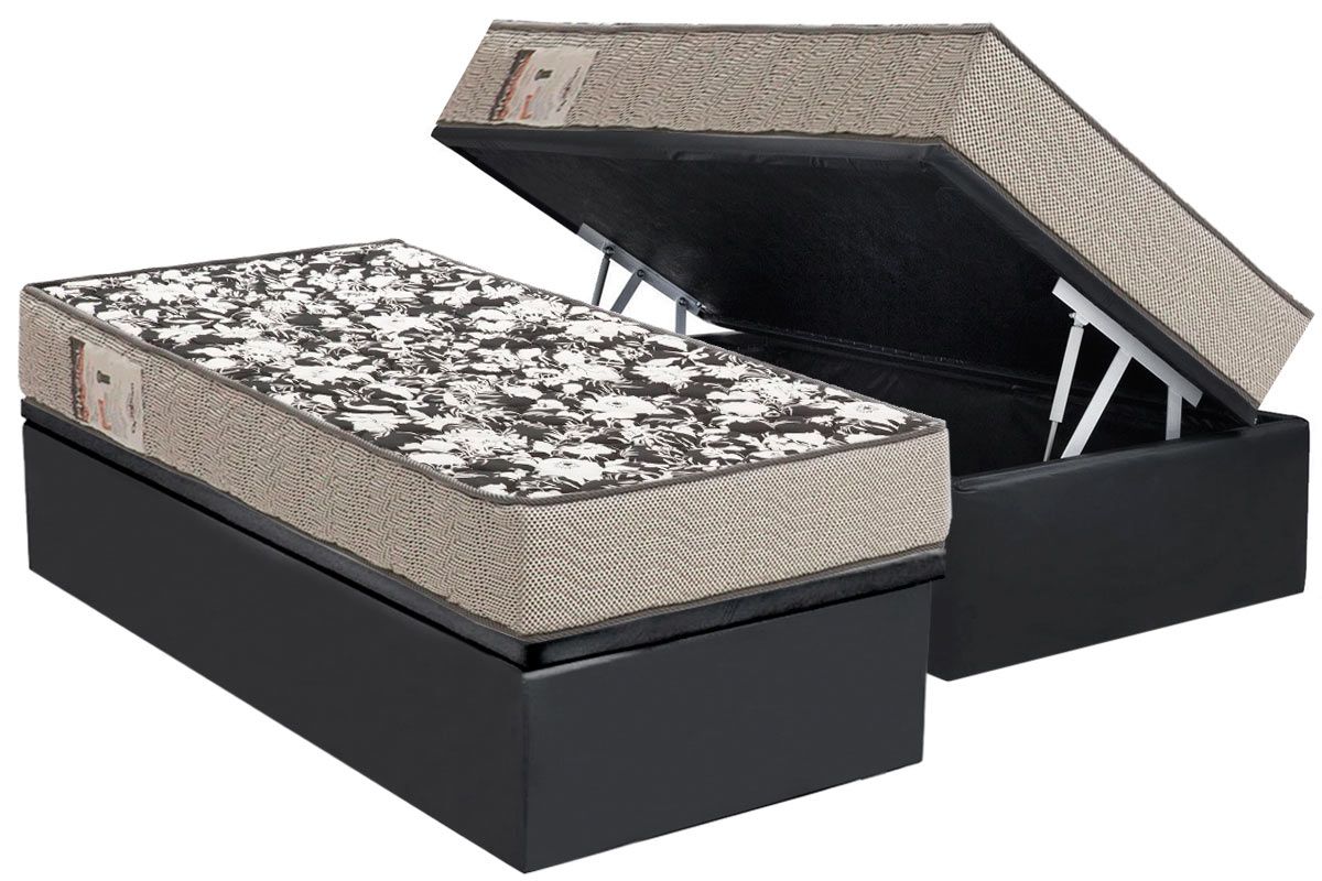 Cama Box Baú CRC +Colchão D26 Physical Ultra Ortobom
