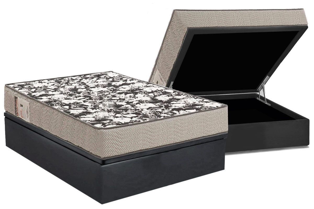 Cama Box Baú CRC +Colchão D26 Physical Ultra Ortobom