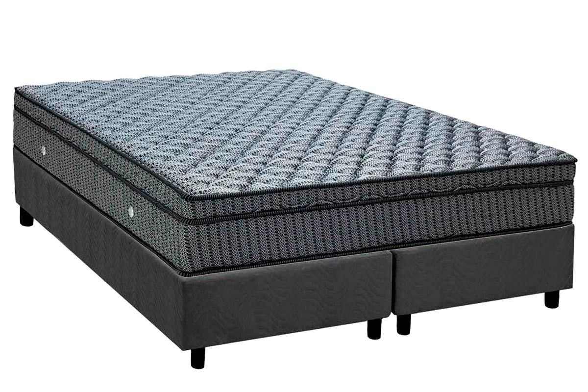 Cama Box CRC +Colchão Molas Orthotel Luxo Ortobom