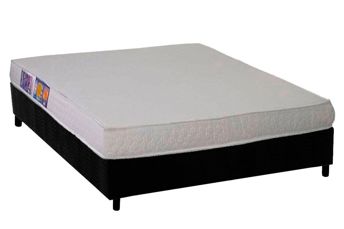 Cama Box CRC +Colchão Espuma D23 Light Ortobom