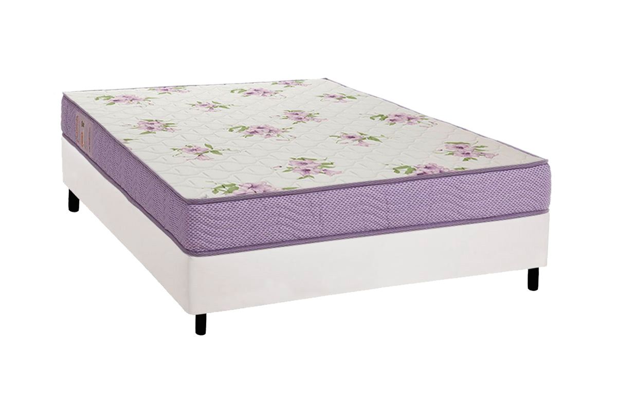 Cama Box CRC +Colchão D23 Physical Super Ortobom
