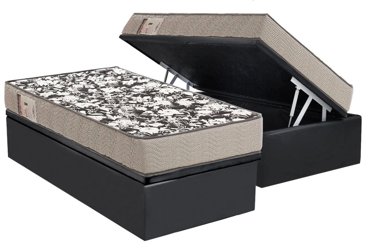 Cama Box Baú CRC +Colchão D26 Physical Ultra Ortobom
