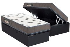Cama Box Baú Filhão +Colchão Espuma D33 Light Ortobom