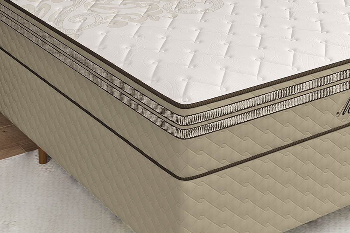 Cama Box Baú CRC +Colchão Molas Marcelly Paropas