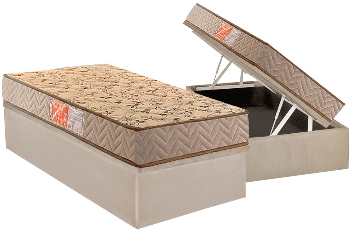 Cama Box Baú CRC +Colchão D33 Pasquale Paropas