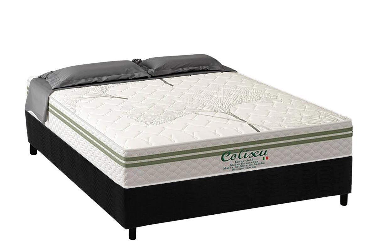 Cama Box CRC +Colchão Molas Coliseu Paropas