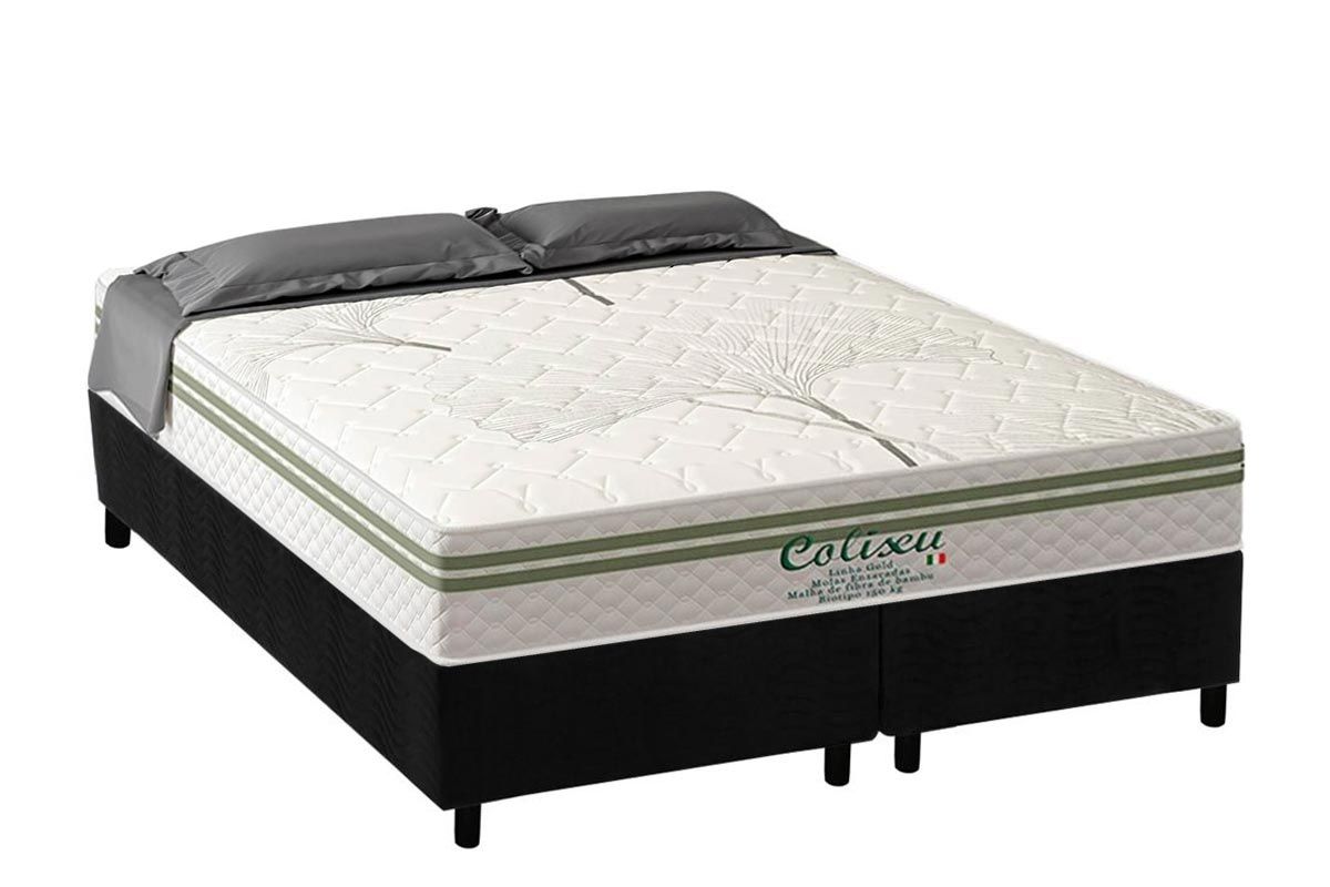 Cama Box CRC +Colchão Molas Coliseu Paropas