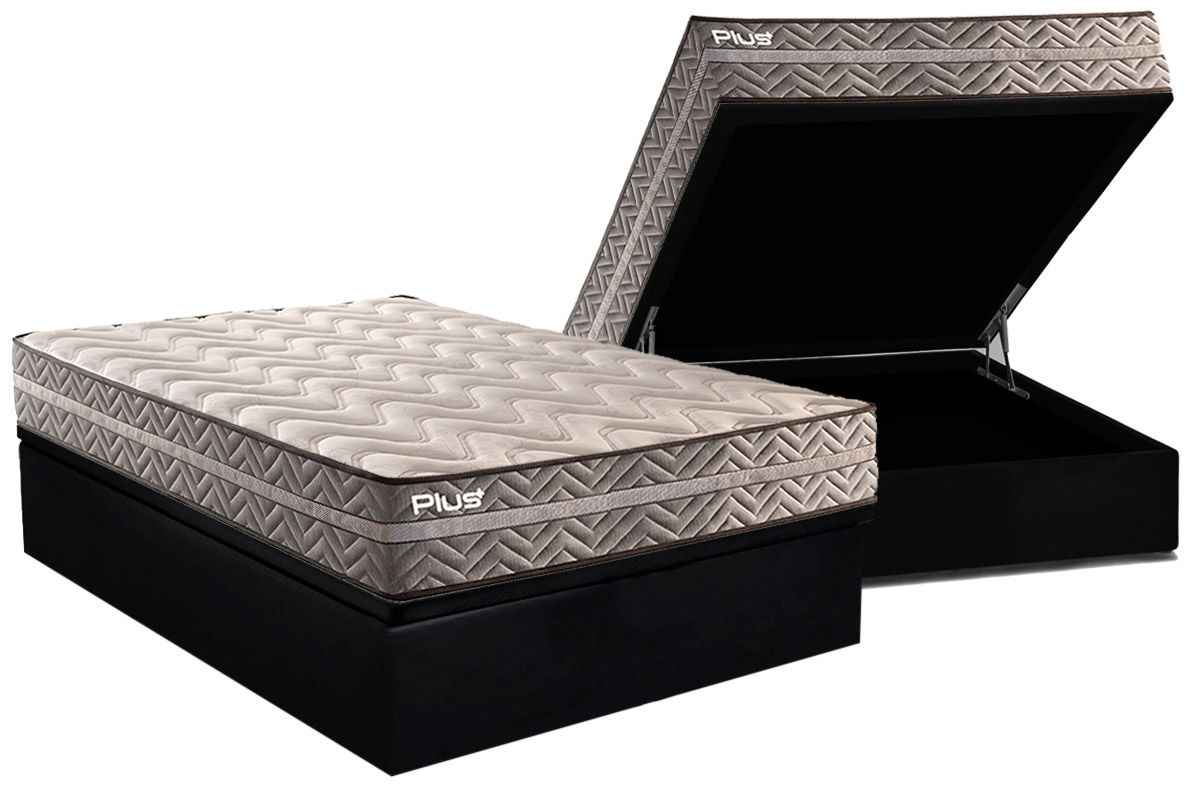 Cama Box Baú CRC +Colchão D45 Pasquale Paropas