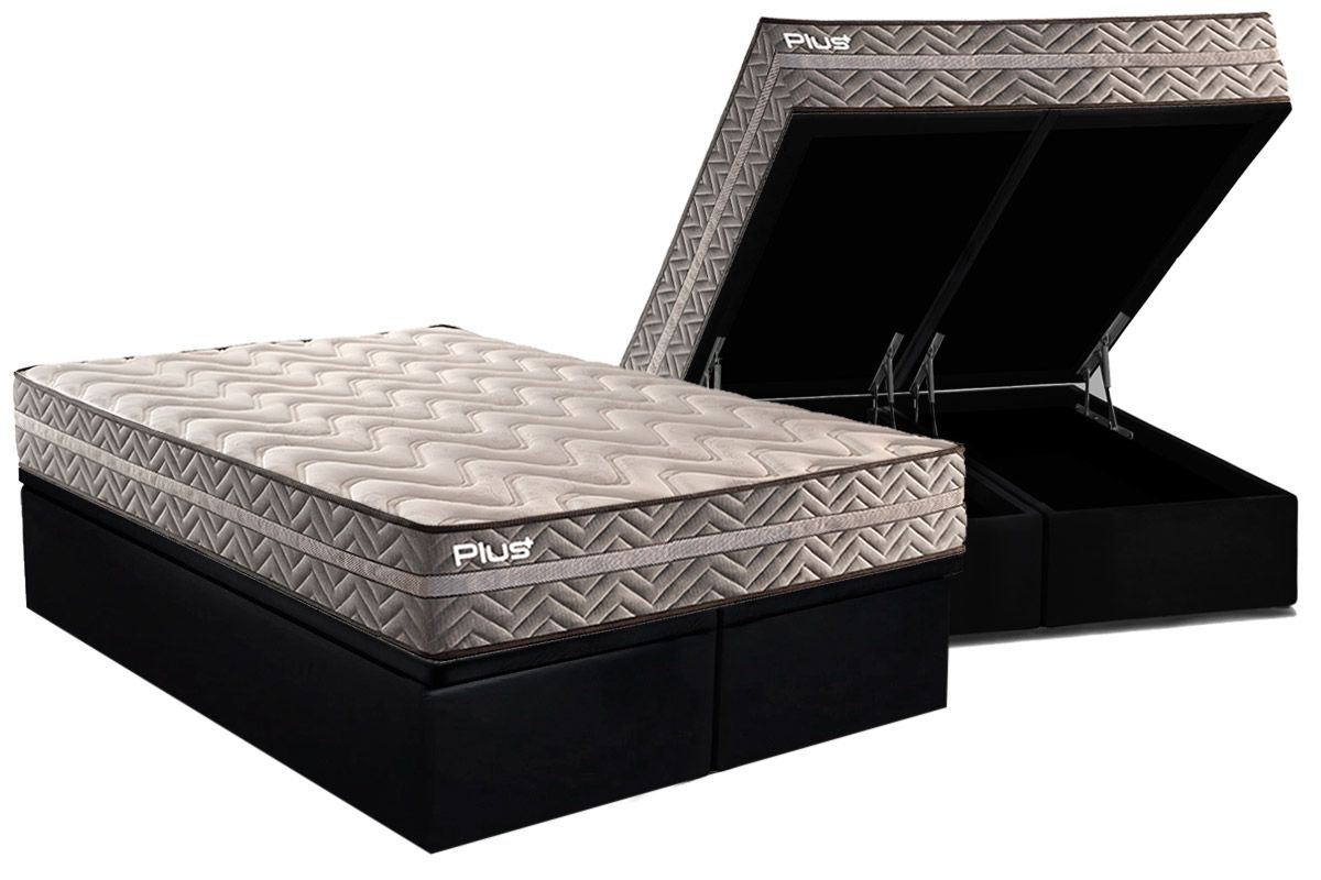 Cama Box Baú CRC +Colchão D45 Pasquale Paropas