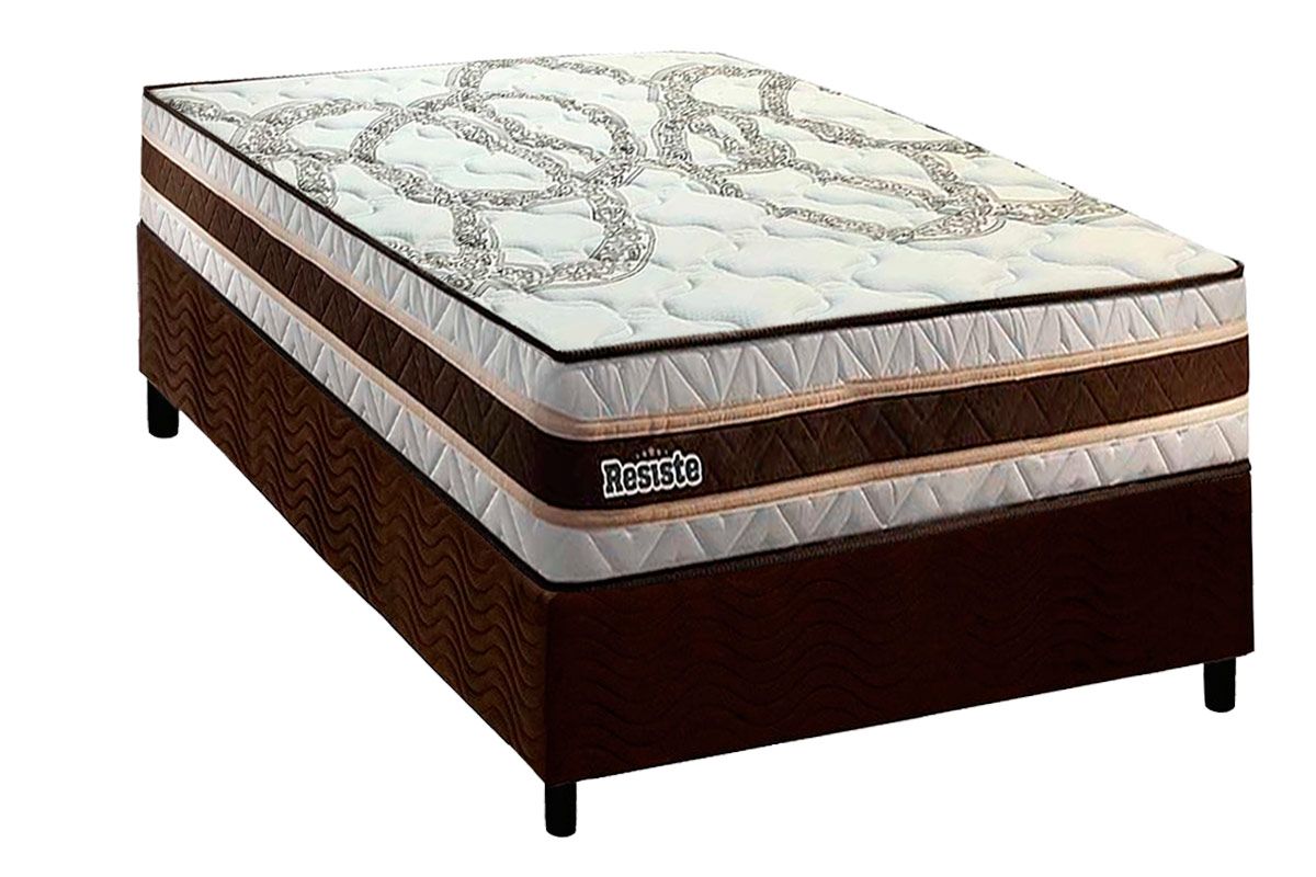 Cama Box CRC +Colchão Ortopédico Resiste Paropas