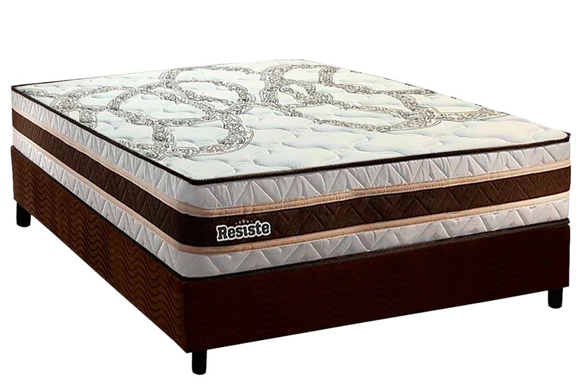 Cama Box CRC +Colchão Ortopédico Resiste Paropas