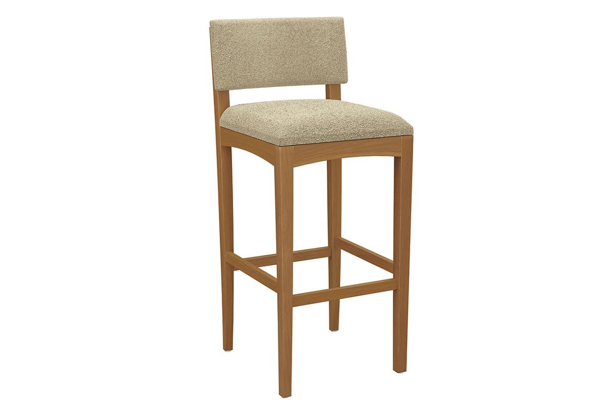 Banqueta Sala de Jantar Noa Madeira Maciça 1BMM008CA 1Un KappesbergCarvalho/Boucle Bege