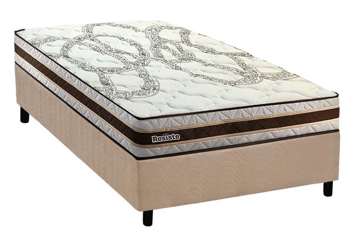 Cama Box CRC +Colchão Ortopédico Resiste Hotel Paropas