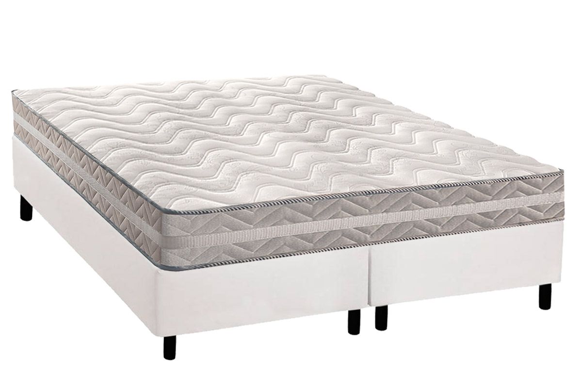Cama Box CRC +Colchão Ortopédico D80 Master Paropas