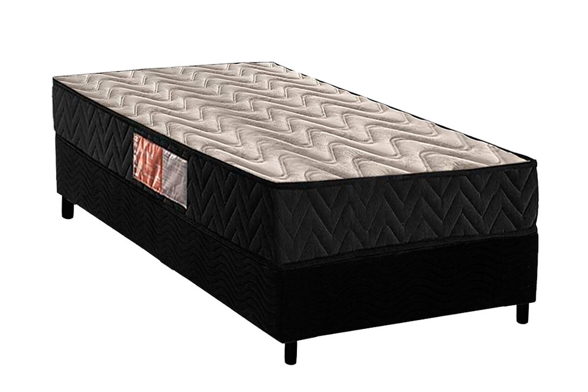 Cama Box CRC +Colchão Espuma D28 Pasquale Paropas